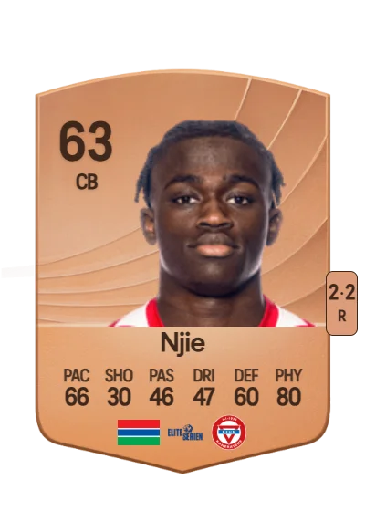Momodou Lion Njie card