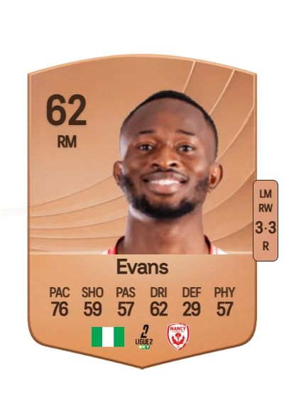 Jimmy Evans card