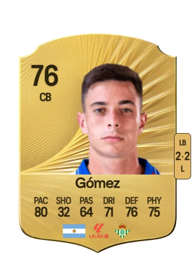Valentín Gómez card