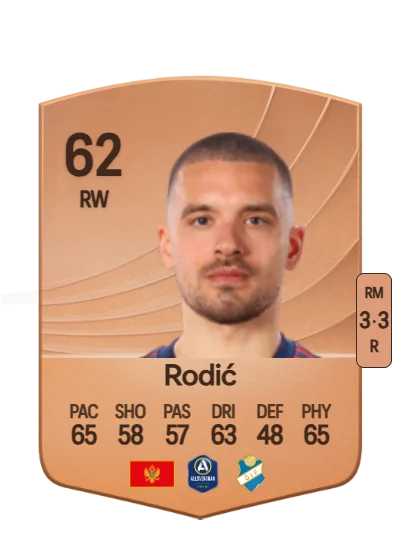 Vladimir Rodić card