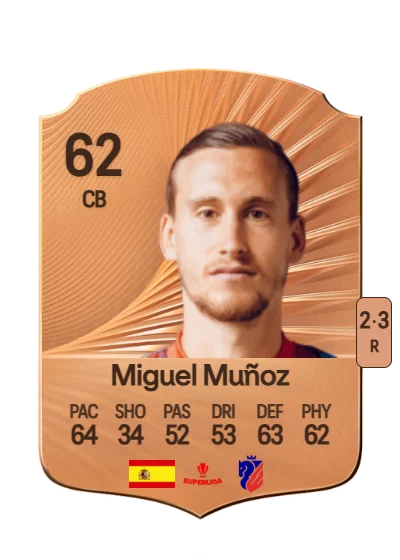 Miguel Muñoz Fernández card