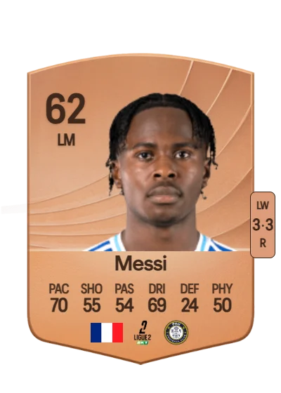 Rayane Messi card