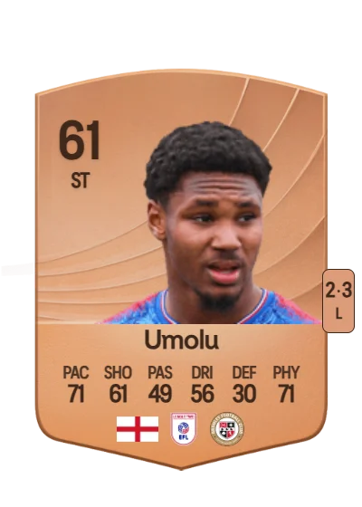 Jemiah Umolu card