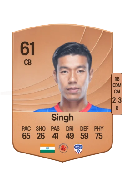 Chinglensana Singh card