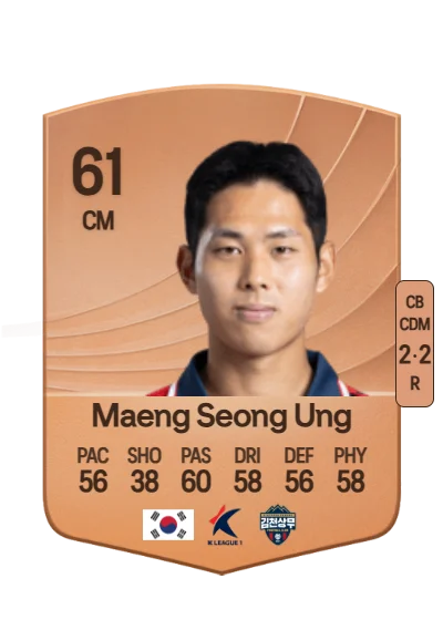 Seong Ung Maeng card