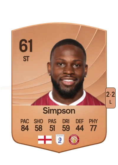 Tyreece Simpson card