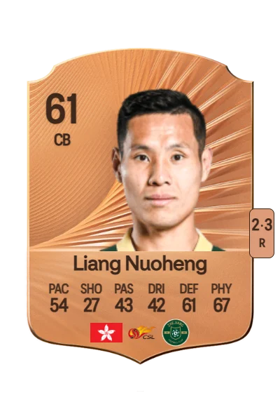 Nuoheng Liang card