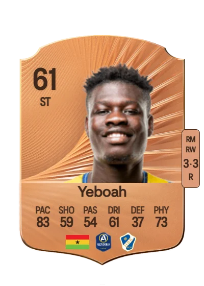 Emmanuel Yeboah card