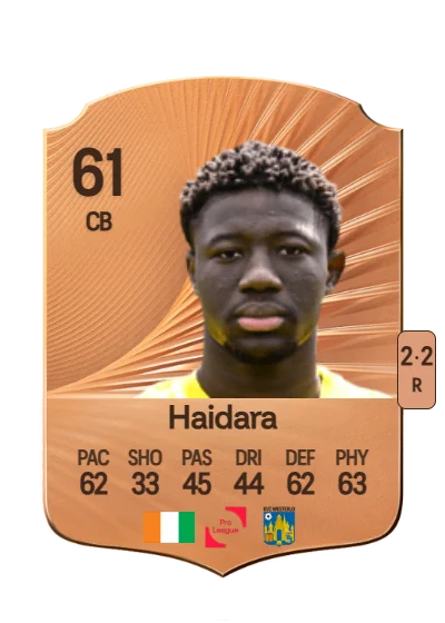 Bakary Haidara card