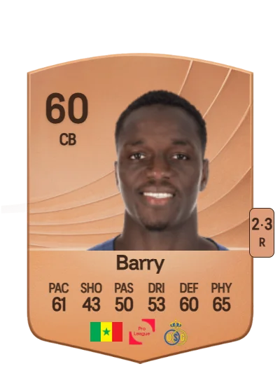 Mamadou Thierno Barry card