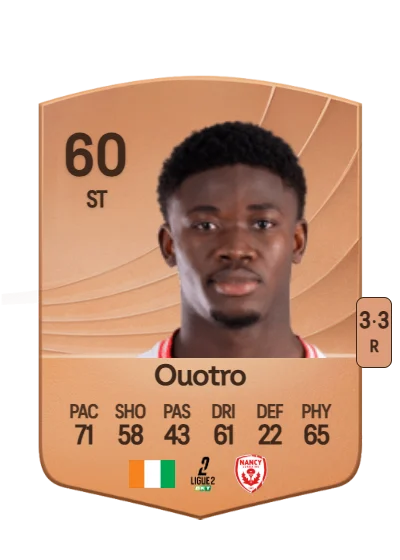 Patrick Ouotro card