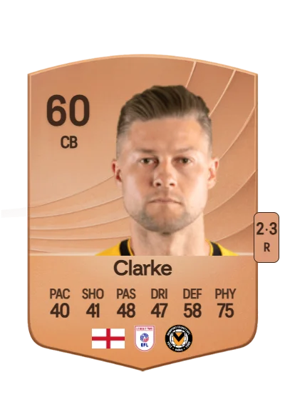James Clarke card