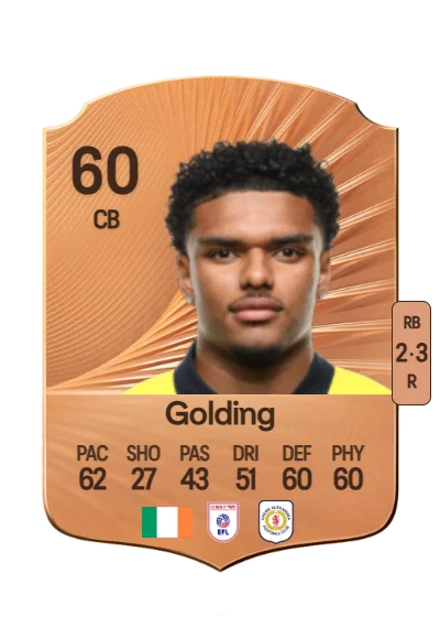 James Golding card