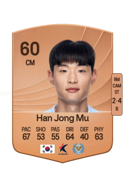 Jong Mu Han card