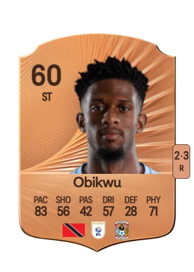 Justin Obikwu card