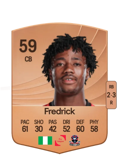 Benjamin Fredrick card