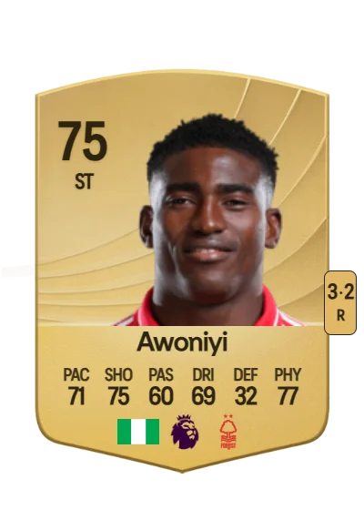 Taiwo Awoniyi card