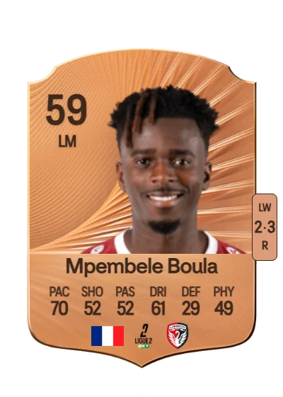 Exaucé Mpembele Boula card