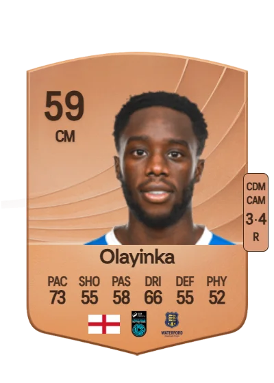 James Olayinka card