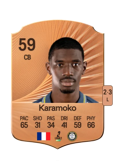 Setigui Karamoko card