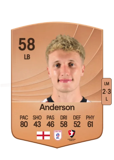 Taine Anderson card