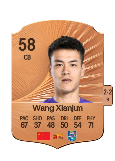 Xianjun Wang card