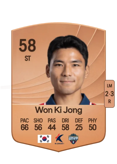 Ki Jong Won card