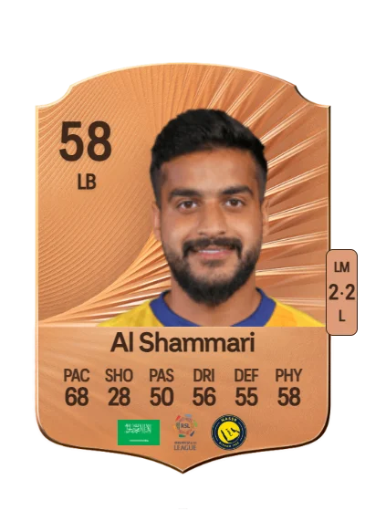 Mansour Al Shammari card