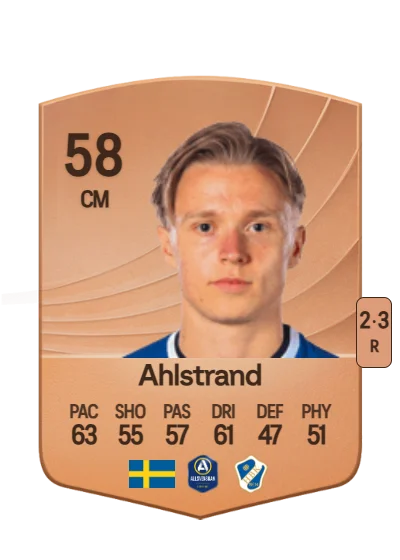 Albin Ahlstrand card