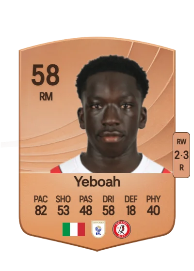 Ephraim Yeboah card