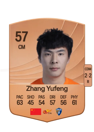 Yufeng Zhang card