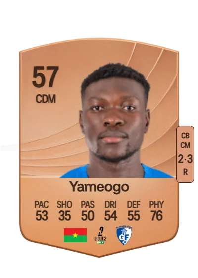 Bachirou Yameogo card