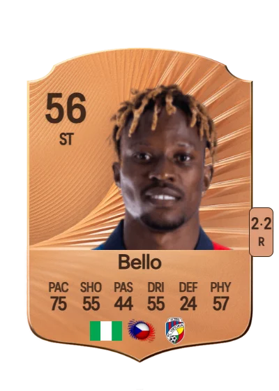 James Bello card