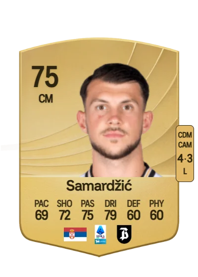 Lazar Samardžić card