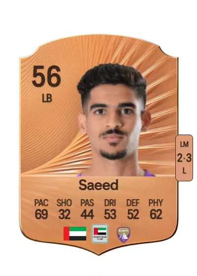 Mansour Saeed card