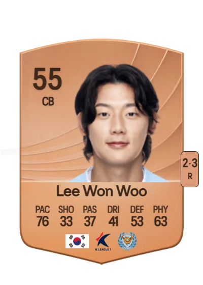 Won Woo Lee card