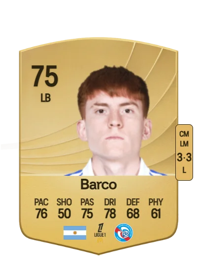 Valentín Barco card