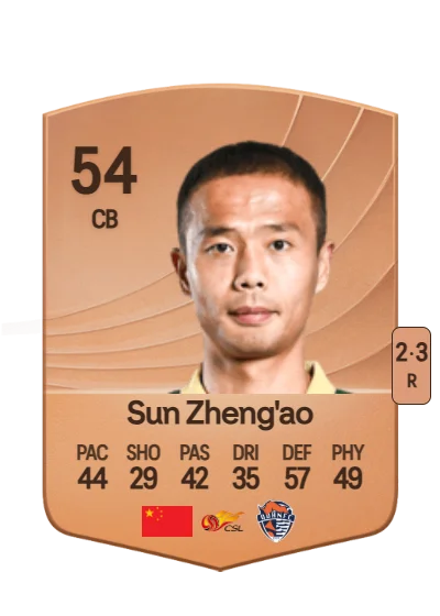 Zheng'ao Sun card