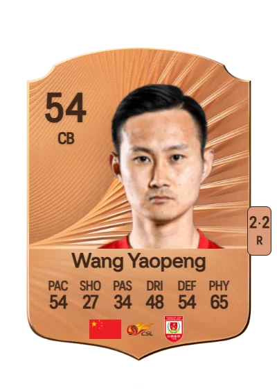 Yaopeng Wang card