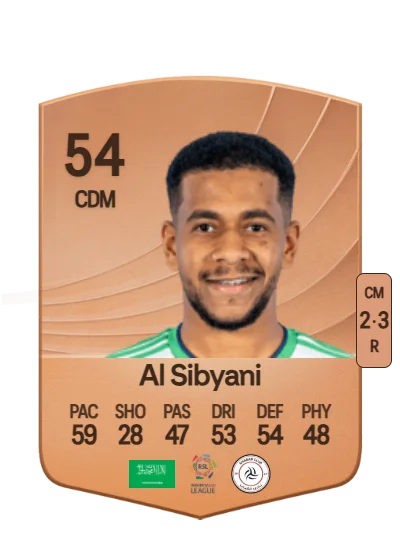 Faisal Al Sibyani card