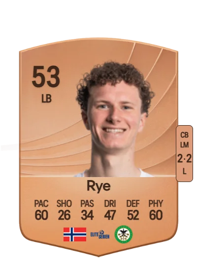 Ola Nikolai Rye card