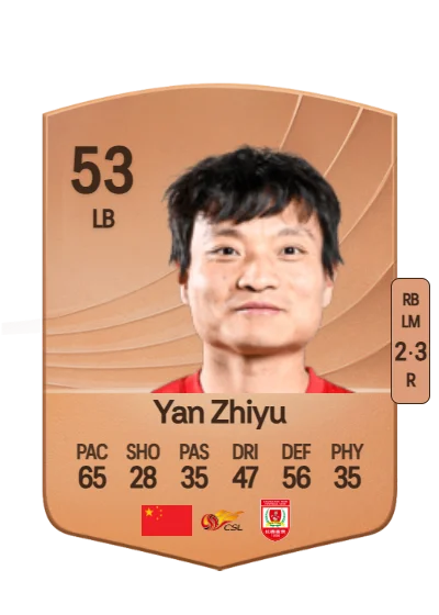 Zhiyu Yan card