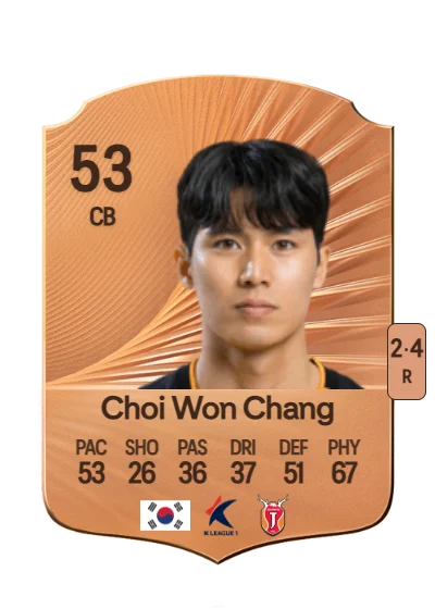 Won Chang Choi card