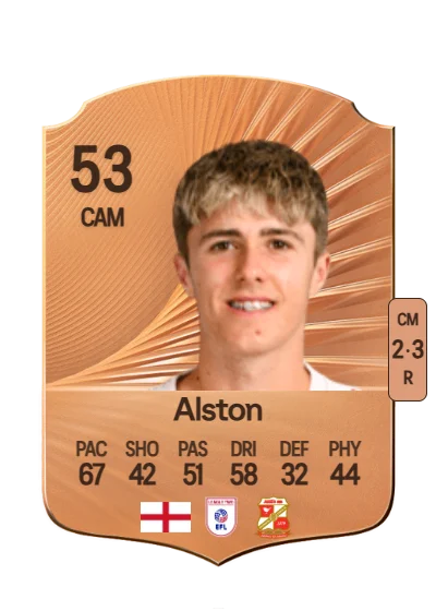 George Alston card