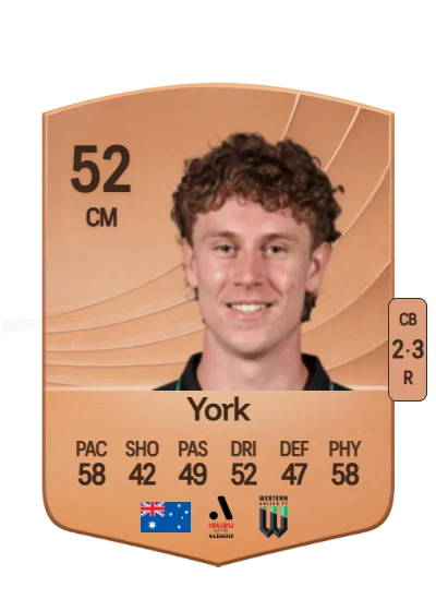 James York card
