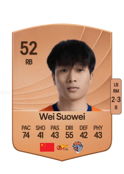 Suowei Wei card