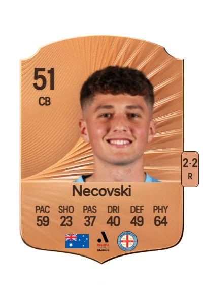 Jayden Necovski card