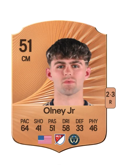 CJ Olney Jr card