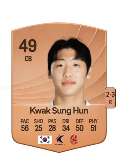 Sung Hun Kwak card