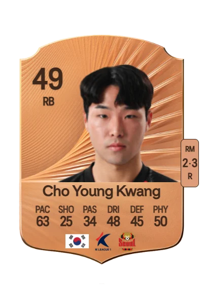 Young Kwang Cho card